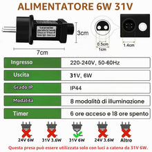 Carica l'immagine nel visualizzatore di Gallery, Joycome Trasformatore Luci di Natale 31V 6W AC Alimentatore