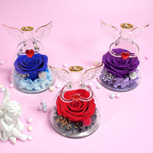 Carica l'immagine nel visualizzatore di Gallery, Miofula Rosa Stabilizzata Vera Regalo Donna Compleanno,Rosa Eterna Figurine Angelo Regalo Mamma Nonna,Fiori Stabilizzati Regalo Anniversario per Lei,Regali Natale Donna San Valentino Regali Fidanzata
