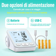 Carica l'immagine nel visualizzatore di Gallery, Runstar Misuratore di Pressione Sanguigna da Braccio, bracciale ad ampio intervallo (22-42cm), uso domestico, misuratore