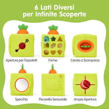 Carica l'immagine nel visualizzatore di Gallery, hahaland Giochi Neonato 6 Mesi, Scatola Fazzoletti Silicone Montessori