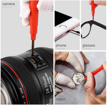 Carica l'immagine nel visualizzatore di Gallery, SHALL Set di 6 cacciaviti di precisione con custodia, 12 misure magnetiche, kit di strumenti di riparazione fai da te pe