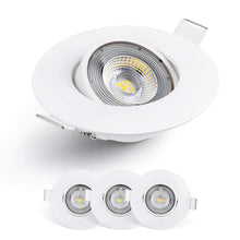 Carica l'immagine nel visualizzatore di Gallery, EMOS Faretti LED da Incasso per Cartongesso 5W / 450 Lumen | Faretti LED soffitto da incasso 3000K Luce Bianco caldo | S