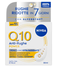 Carica l'immagine nel visualizzatore di Gallery, NIVEA Q10 Power Anti-Rughe Crema Giorno Rassodante Extra, SPF 15, 50 ml