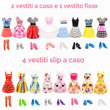 Carica l'immagine nel visualizzatore di Gallery, 84 Vestiti e Accessori per Bambole con Armadio per bambole da 11,5 pollici Playset di design di moda bambola ragazza ves