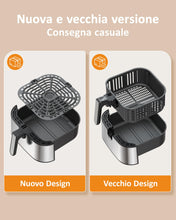 Carica l'immagine nel visualizzatore di Gallery, Innsky Friggitrice ad Aria 5,5 Litri, 1700W Friggitrice ad Aria Calda con 11 Programmi, Air Fryer con Funzione di Preriscaldamento, Sbrinamento, Keep Warm, Ricette Italiane