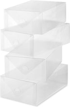 Carica l'immagine nel visualizzatore di Gallery, Whitmor Clear Vue - Set di 4 scatole per scarpe da donna, colore bianco, set da 4