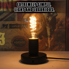 Carica l'immagine nel visualizzatore di Gallery, Lampada da scrivania con attacco E27 con interruttore per cavi: lampada da tavolo vintage, lampada da scrivania industri