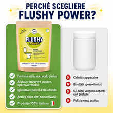 Carica l'immagine nel visualizzatore di Gallery, FLUSHY Power Detergente WC in Polvere, Acido Citrico, 500 g
