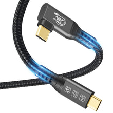 Carica l'immagine nel visualizzatore di Gallery, Cavo USB4 Thunderbolt 4 - 240W USB C a USB C per Ricarica, Dati 40 Gbps, HDR 8K @ 60Hz, 90 Gradi per Hub, Dock MacBook, 