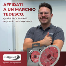 Carica l'immagine nel visualizzatore di Gallery, PRODIAMANT® Disco diamantato per piastrelle [115MMx22,23MM] – Disco da taglio per piastrelle, gres porcellanato, marmo e