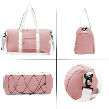 Carica l&#39;immagine nel visualizzatore di Gallery, ZIOSINM Borsone Palestra Donna Uomo 35L Piccola Borsa Palestra con Scomparto per Scarpe, Borsone da Viaggio Weekender, Borsa Sportivacon Maniglia per Trasporto e Deposito per Tappetino Yoga (rosa)