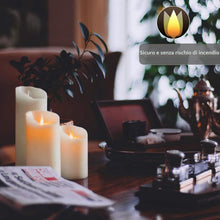 Carica l'immagine nel visualizzatore di Gallery, Candele LED, Flickering Flameless LED Candele, Candele a Batteria, con Telecomando a 10 Tasti, Fiamma Danzante, Funzione