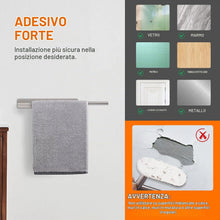 Carica l'immagine nel visualizzatore di Gallery, Ibergrif M34453A Portasciugamani Adesivo