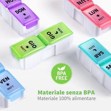 Carica l'immagine nel visualizzatore di Gallery, Opret Portapillole Settimanale 14 Scomparti ITALIANO da Viaggio