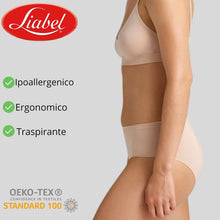 Carica l'immagine nel visualizzatore di Gallery, Liabel® 5 Slip Vita Alta Donna Microfibra Manopesca Ultra Morbido Mutande Donna Cotone Vita Alta (2 Nudo 2 Nere 1 Bianco, L/XL)