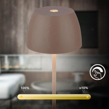 Carica l'immagine nel visualizzatore di Gallery, Briloner - Mini lampada da tavolo senza fili, IP44, touch, lampada da comodino, lampada scrivania, lampada LED, lampada 
