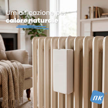 Carica l'immagine nel visualizzatore di Gallery, NK Umidificatore per Radiatore Ceramica Bianco - Set 4 Dolomite Gancio