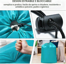 Carica l'immagine nel visualizzatore di Gallery, AiQInu Grandi Sacchi da Biancheria Coulisse Sacco della Biancheria Pieghevole Borsa della Lavanderia, 70 x 115 cm,2 pz