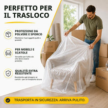 Carica l'immagine nel visualizzatore di Gallery, 6x Teli Copritutto 4x5m – 120m² Totali – Telo Protettivo Extra Resistente e Trasparente per Pittura, Ristrutturazioni e 