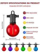 Carica l'immagine nel visualizzatore di Gallery, ZOTOYI Lampadine LED Accessorio per Luci da Esterno Alimentate a Rete – 12PCS IP65 Impermeabili per Luci a Festone da Gi