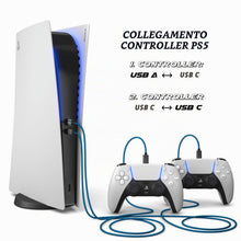 Carica l'immagine nel visualizzatore di Gallery, Compatibile con il controller PS5, cavo di ricarica da USB C a C, cavo da 3 m compatibile con Sony Playstation 5, Micros