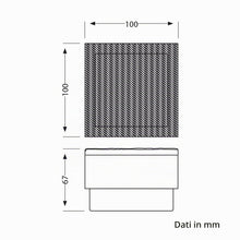 Carica l'immagine nel visualizzatore di Gallery, ledscom.de Luce di pavimentazione da incasso a LED CUS per esterni, IP67, angolare, 10 x 10cm, bianco caldo