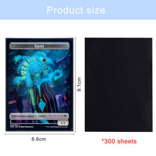 Carica l'immagine nel visualizzatore di Gallery, Diompirux 300 Pezzi Buste Proteggi Carte, Misure 66 x 92 MM Bustine Protettive Nero, custodie per carte di credito standard, per Giochi di Carte Collezionabili, Magic The Gathering