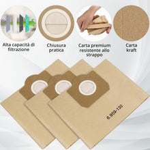 Carica l'immagine nel visualizzatore di Gallery, 14 Pezzi Sacchetti Polvere per Kärcher WD3 6.959-130.0, Compatibile con Kärcher WD3 1629, MV3 A2201, A2204, A2504, A2554