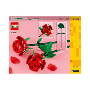 LEGO Rose Set di Fiori Finti Compatibile con Bouquet di Fiori Artificiali, Decorazione per Casa, Regalo di San Valentino per Lei o Lui, Accessori Camera da Letto per Bambine e Bambini da 8 Anni 40460