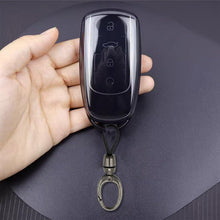 Carica l'immagine nel visualizzatore di Gallery, Cover Chiave Guscio Chiavi Auto in TPU Trasparente Custodia Protettiva con Portachiavi Anticaduta Compatibile con Chery 