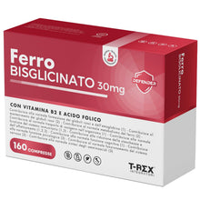 Carica l'immagine nel visualizzatore di Gallery, Ferro Integratore 30 mg Con Acido Folico e Vitamina B2-160 compresse - Per Globuli Rossi, Ossigeno, Sistema Immunitario,