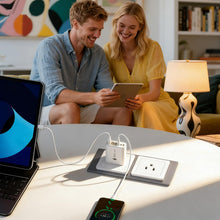 Carica l'immagine nel visualizzatore di Gallery, Caricabatterie USB C 50W, Presa USB Muro con 5 Porte (2 USB-C PD 20W e 3 USB-A), Caricatore Rapide Multiplo Adattatore U