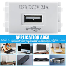 Carica l'immagine nel visualizzatore di Gallery, 3 pezzi modulo di alimentazione USB: presa di ricarica USB da 2,1 A, adattatore di commutazione, presa da 220 V su trasf