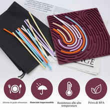 Carica l'immagine nel visualizzatore di Gallery, OMJMYY Sensory Activity Board Silicone Giocattolo Sensoriale Fidget Toys per Autismo e ADHD Tavola da Attività Sensorial