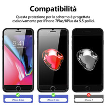 Carica l'immagine nel visualizzatore di Gallery, NEW'C Pellicola Vetro per iPhone 8 Plus/7 Plus, in Vetro Temperato