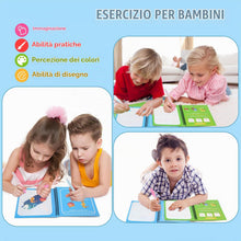 Carica l'immagine nel visualizzatore di Gallery, JoyPlus 4 Pezzi Libro di Pittura ad Acqua con 4 Penna Acqua, Libri da Colorare per Bambini, Riutilizzabili Libro Magico 