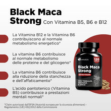 Carica l'immagine nel visualizzatore di Gallery, Maca Peruviana Nera Estratto Puro 20:1, 30.000 mg + Tribulus Terrestris + Arginina + Zinco | Integratori Made In Italy |
