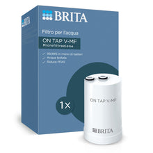 Carica l'immagine nel visualizzatore di Gallery, BRITA Filtro acqua rubinetto ON TAP V-MF (600L) - Riduce cloro, PFAS, 99,99% di batteri, microparticelle e metalli - per