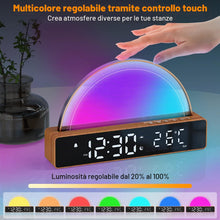 Carica l'immagine nel visualizzatore di Gallery, Sveglia con luce, sveglia con luce Wake Up, macchina bianca del rumore, lampada da comodino, lampada da tavolo touch dim