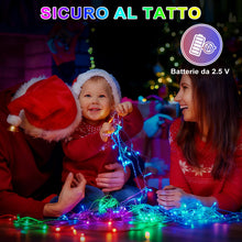 Carica l'immagine nel visualizzatore di Gallery, Luci di Natale a Batteria Esterno con Timer, 2×10M 200Led