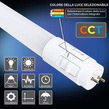 Carica l'immagine nel visualizzatore di Gallery, LED ATOMANT 4x Tubo LED T8 120cm 18W CCT 3000-6500K 2200lm