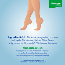 Carica l'immagine nel visualizzatore di Gallery, Timodore, Polvere Deodorante, Azione Assorbente e Antisudore, Risposta Ideale al Problema dell'Eccessiva Sudorazione, Pr