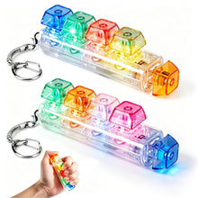 Carica l'immagine nel visualizzatore di Gallery, Joycabin Giocattoli Fidget da Tastiera con Luce LED, Portachiavi per Tastiera, Tastiera a 4 Tasti, Fidget, Clicker per T