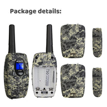 Carica l'immagine nel visualizzatore di Gallery, Retevis RT628 Walkie Talkie per Bambini, a Lungo Raggio 8CH per Bambini di 3-12 Anni, Regali Giocattolo per Avventure all'Aperto in Campeggio (1 Paio, Mimetico)