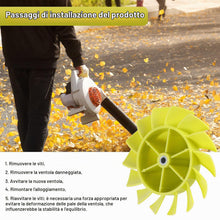 Carica l'immagine nel visualizzatore di Gallery, 2pz Lama Ventola Soffiante per Ryobi, Lama del Ventilatore del Soffiatore per Foglie di Ricambio per La Sostituzione del
