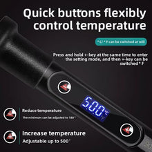 Carica l'immagine nel visualizzatore di Gallery, Saldatore a Stagno Kit 80W Professionale con LCD, Interruttore ON/OFF,Temperatura Regolabile 180-520°C, Kit Completo 13 
