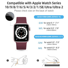Carica l'immagine nel visualizzatore di Gallery, CeMiKa Silicone Cinturino Compatibile per Apple Watch 38mm 40mm 41mm 42mm