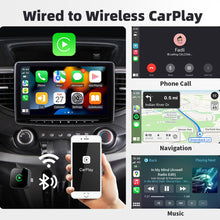 Carica l'immagine nel visualizzatore di Gallery, Adattatore wireless CarPlay per iPhone e Android Auto, adattatore da USB 2 in 1 a adattatore wireless per auto, converte
