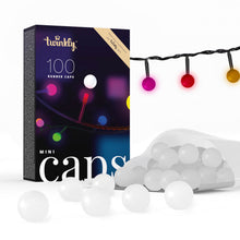 Carica l'immagine nel visualizzatore di Gallery, Twinkly MiniCaps, 100 Tappi in Silicone per Diffondere la Luce, Compatibili con Strisce Luci LED Smart, Diametro 15mm