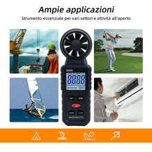 Carica l'immagine nel visualizzatore di Gallery, Mcbazel Anemometro Portatile 3 in 1, Velocita e Temperatura del Vento